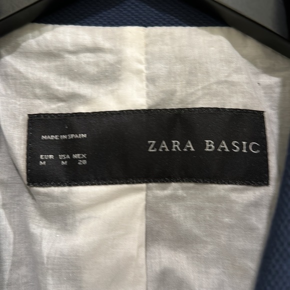 ▶️Zara◀️ Womens single button textured blazer jacket in Medium - Picture 10 of 14